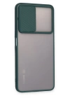BFS  Xiaomi Redmi Note 11T Kılıf Palm Buzlu Kamera Sürgülü Silikon - Yeşil