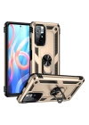 BFS  Xiaomi Redmi Note 11T Kılıf Sofya Yüzüklü Silikon Kapak - Gold