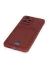 BFS  Xiaomi Redmi Note 12 4G Kılıf Kelvin Kartvizitli Silikon - Bordo