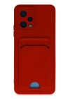 BFS  Xiaomi Redmi Note 12 4G Kılıf Kelvin Kartvizitli Silikon - Kırmızı