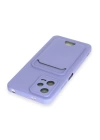 BFS  Xiaomi Redmi Note 12 4G Kılıf Kelvin Kartvizitli Silikon - Lila