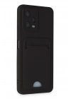 BFS Xiaomi Redmi Note 12 4G Kılıf Kelvin Kartvizitli Silikon - Siyah