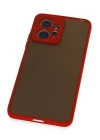 BFS  Xiaomi Redmi Note 12 4G Kılıf Montreal Silikon Kapak - Kırmızı