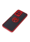 BFS  Xiaomi Redmi Note 12 4G Kılıf Montreal Yüzüklü Silikon Kapak - Kırmızı