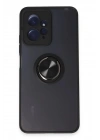 BFS Xiaomi Redmi Note 12 4G Kılıf Montreal Yüzüklü Silikon Kapak - Siyah