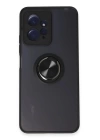 BFS  Xiaomi Redmi Note 12 4G Kılıf Montreal Yüzüklü Silikon Kapak - Siyah