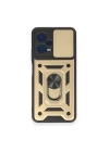 BFS  Xiaomi Redmi Note 12 4G Kılıf Pars Lens Yüzüklü Silikon - Gold
