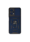 BFS  Xiaomi Redmi Note 12 4G Kılıf Pars Lens Yüzüklü Silikon - Lacivert