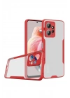 BFS Xiaomi Redmi Note 12 4G Kılıf Platin Silikon - Kırmızı