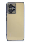 BFS  Xiaomi Redmi Note 12 4G Kılıf Razer Lensli Silikon - Açık Mavi