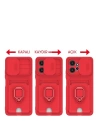 BFS  Xiaomi Redmi Note 12 4G Kılıf Zuma Kartvizitli Yüzüklü Silikon - Lila