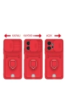 BFS  Xiaomi Redmi Note 12 4G Kılıf Zuma Kartvizitli Yüzüklü Silikon - Pembe