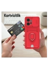 BFS  Xiaomi Redmi Note 12 4G Kılıf Zuma Kartvizitli Yüzüklü Silikon - Siyah