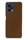 BFS  Xiaomi Redmi Note 12 5G Kılıf Loop Deri Silikon - Kahverengi