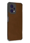 BFS  Xiaomi Redmi Note 12 5G Kılıf Loop Deri Silikon - Kahverengi