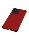 BFS  Xiaomi Redmi Note 12 5G Kılıf Loop Deri Silikon - Kırmızı