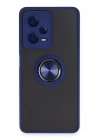 BFS  Xiaomi Redmi Note 12 5G Kılıf Montreal Yüzüklü Silikon Kapak - Lacivert