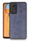 BFS  Xiaomi Redmi Note 12 Pro 4G Kılıf Aras Deri Kapak - Lacivert