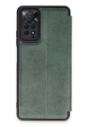 BFS  Xiaomi Redmi Note 12 Pro 4G Kılıf Flip Cover - Koyu Yeşil