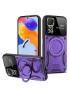 BFS  Xiaomi Redmi Note 12 Pro 4G Kılıf Joy Lens Standlı Kapak - Mor