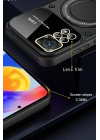 BFS Xiaomi Redmi Note 12 Pro 4G Kılıf Joy Lens Standlı Kapak - Mor