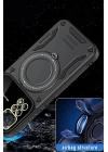 BFS  Xiaomi Redmi Note 12 Pro 4G Kılıf Joy Lens Standlı Kapak - Siyah