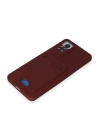 BFS Xiaomi Redmi Note 12 Pro 4G Kılıf Kelvin Kartvizitli Silikon - Bordo