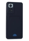 BFS Xiaomi Redmi Note 12 Pro 4G Kılıf Kelvin Kartvizitli Silikon - Lacivert