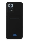 BFS Xiaomi Redmi Note 12 Pro 4G Kılıf Kelvin Kartvizitli Silikon - Siyah