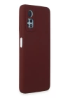 BFS  Xiaomi Redmi Note 12 Pro 4G Kılıf Nano içi Kadife Silikon - Bordo