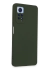 BFS  Xiaomi Redmi Note 12 Pro 4G Kılıf Nano içi Kadife Silikon - Koyu Yeşil