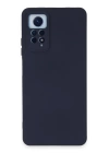 BFS  Xiaomi Redmi Note 12 Pro 4G Kılıf Nano içi Kadife Silikon - Lacivert