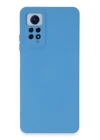 BFS  Xiaomi Redmi Note 12 Pro 4G Kılıf Nano içi Kadife Silikon - Mavi