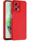 BFS  Xiaomi Redmi Note 12 Pro 5G Kılıf Nano içi Kadife Silikon - Kırmızı