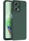 BFS  Xiaomi Redmi Note 12 Pro 5G Kılıf Nano içi Kadife Silikon - Koyu Yeşil