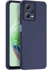 BFS  Xiaomi Redmi Note 12 Pro 5G Kılıf Nano içi Kadife Silikon - Lacivert