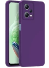BFS  Xiaomi Redmi Note 12 Pro 5G Kılıf Nano içi Kadife Silikon - Mor