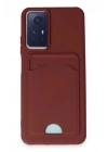BFS Xiaomi Redmi Note 12S Kılıf Kelvin Kartvizitli Silikon - Bordo