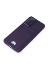 BFS Xiaomi Redmi Note 12S Kılıf Kelvin Kartvizitli Silikon - Derin Mor