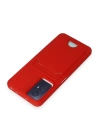 BFS Xiaomi Redmi Note 12S Kılıf Kelvin Kartvizitli Silikon - Kırmızı