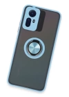 BFS  Xiaomi Redmi Note 12S Kılıf Montreal Yüzüklü Silikon Kapak - Buz Mavi
