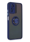 BFS  Xiaomi Redmi Note 12S Kılıf Montreal Yüzüklü Silikon Kapak - Lacivert