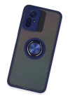 BFS  Xiaomi Redmi Note 12S Kılıf Montreal Yüzüklü Silikon Kapak - Lacivert