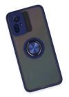 BFS  Xiaomi Redmi Note 12S Kılıf Montreal Yüzüklü Silikon Kapak - Lacivert