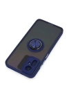 BFS  Xiaomi Redmi Note 12S Kılıf Montreal Yüzüklü Silikon Kapak - Lacivert