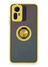 BFS  Xiaomi Redmi Note 12S Kılıf Montreal Yüzüklü Silikon Kapak - Sarı
