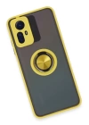 BFS  Xiaomi Redmi Note 12S Kılıf Montreal Yüzüklü Silikon Kapak - Sarı