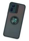 BFS  Xiaomi Redmi Note 12S Kılıf Montreal Yüzüklü Silikon Kapak - Yeşil
