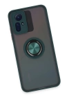 BFS  Xiaomi Redmi Note 12S Kılıf Montreal Yüzüklü Silikon Kapak - Yeşil