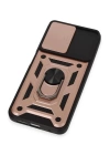 BFS  Xiaomi Redmi Note 12S Kılıf Pars Lens Yüzüklü Silikon - Rose Gold